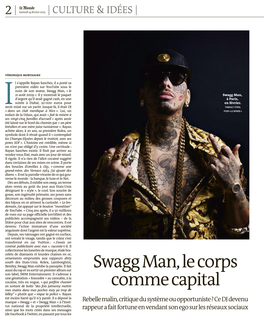 Thibault Stipal - Photographer - Swagg man pour Le Monde - 1