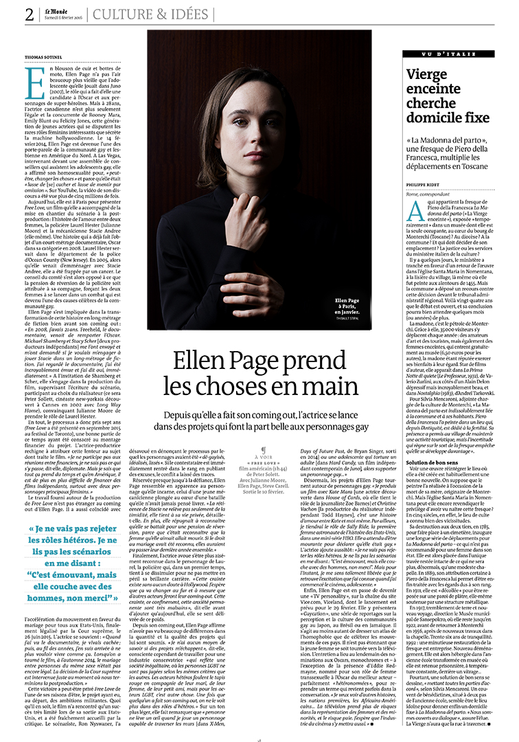 Thibault Stipal - Photographer - Ellen Page pour Le Monde - 1
