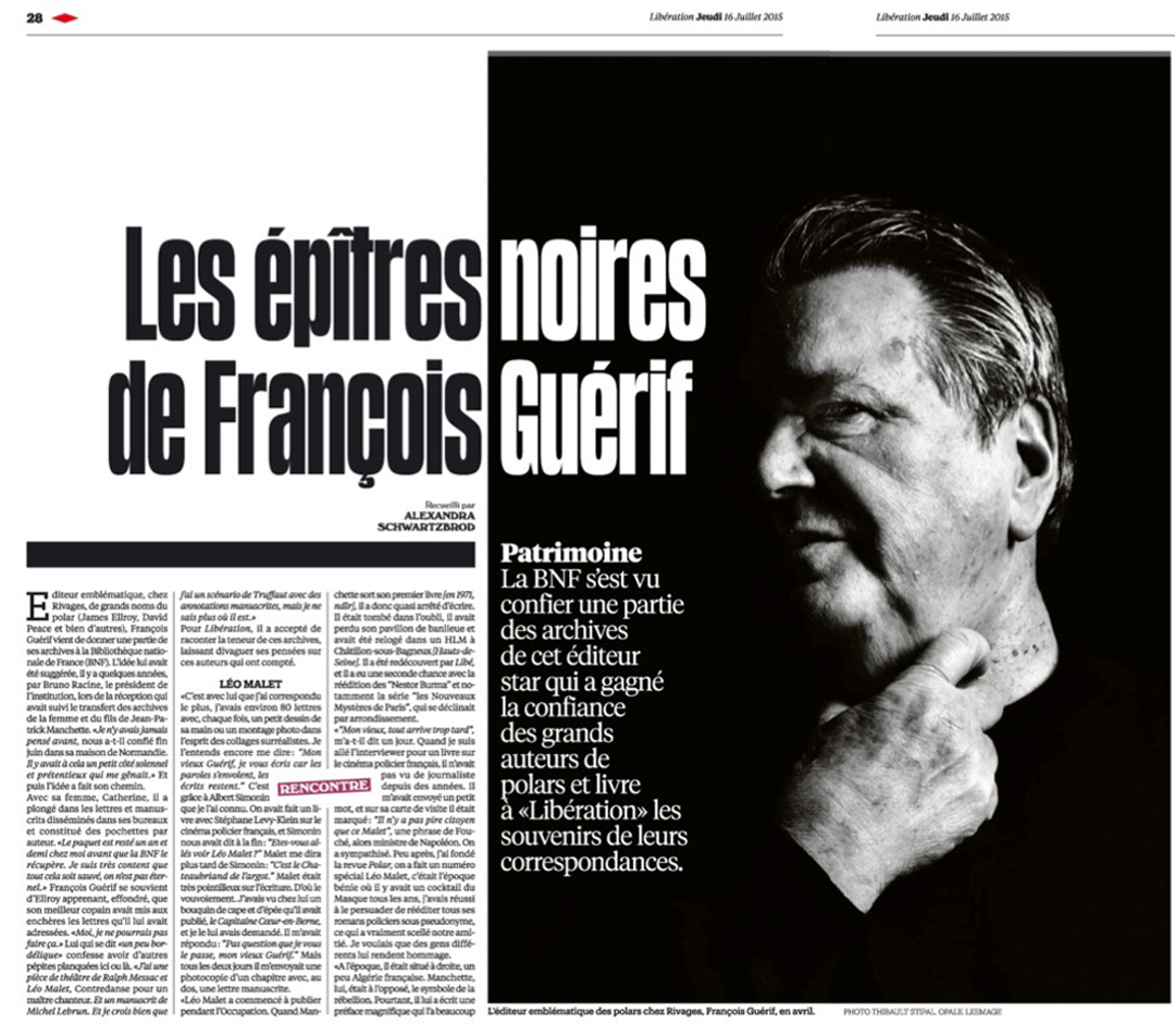 Thibault Stipal - Photographer - François Guérif - Libération - 1
