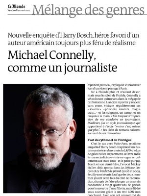 Thibault Stipal - Photographer - Michael Connelly / Le Monde